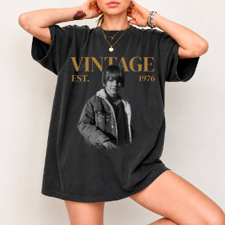 Benutzerdefiniertes Vintage-Foto-Geburtstags-Shirt T-Shirt