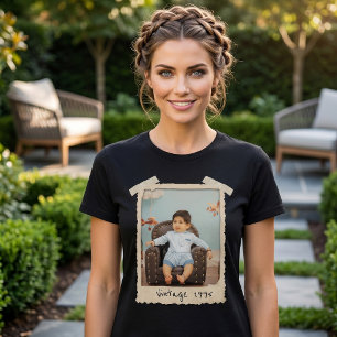 Benutzerdefiniertes Vintage-Foto-Geburtstags-Shirt T-Shirt