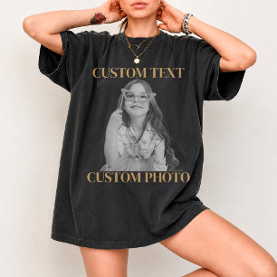 Benutzerdefiniertes Vintage-Foto und Jahr Nostalgi T-Shirt