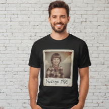 Benutzerdefiniertes Vintage-Foto- und Jahr-Shirt,