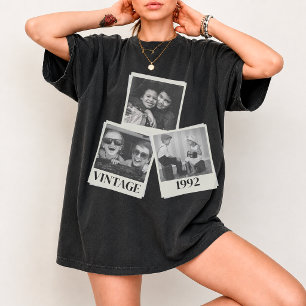 Benutzerdefiniertes Vintage-Foto- und Jahr-Shirt, T-Shirt