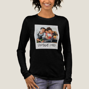 Benutzerdefiniertes Vintage-Foto und Jahr  Tri-Blend Shirt