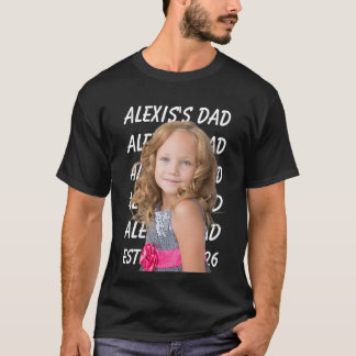 Benutzerdefiniertes Vintage-Foto vom Papa, persona T-Shirt