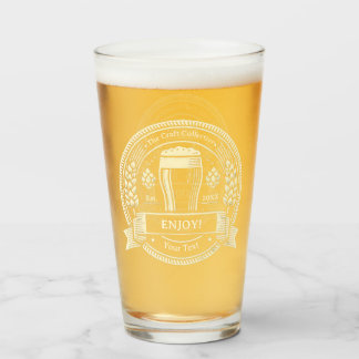 Benutzerdefiniertes Vintage-Glas - Personalisierte Glas