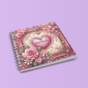 Benutzerdefiniertes Vintage-Victorian-Valentinstag Notizblock