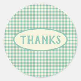 Benutzerdefiniertes Vintages blaues Prüfplatinenmu Runder Aufkleber