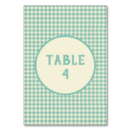 Benutzerdefiniertes Vintages blaues Prüfplatinenmu Tischnummer