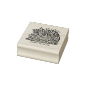 Benutzerdefiniertes Vintages Cat-Buchzeichen Gummistempel (Stempel)