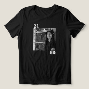 Benutzerdefiniertes Vintages Foto und 30. Geburtst Tri-Blend Shirt