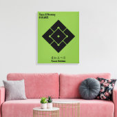 Benutzerdefiniertes Vintages Minimalistisches japa Leinwanddruck (Insitu (Wohnzimmer))