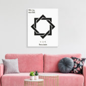 Benutzerdefiniertes Vintages Minimalistisches japa Leinwanddruck (Insitu (Wohnzimmer))