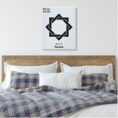 Benutzerdefiniertes Vintages Minimalistisches japa Leinwanddruck (Insitu (Schlafzimmer))