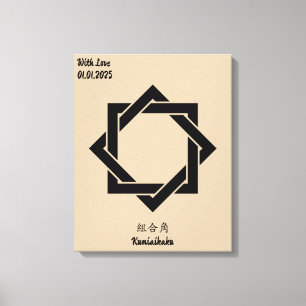 Benutzerdefiniertes Vintages Minimalistisches japa Leinwanddruck