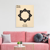 Benutzerdefiniertes Vintages Minimalistisches japa Leinwanddruck (Insitu (Wohnzimmer))