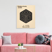 Benutzerdefiniertes Vintages Minimalistisches japa Leinwanddruck (Insitu (Wohnzimmer))