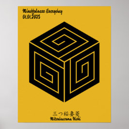 Benutzerdefiniertes Vintages Minimalistisches japa Poster