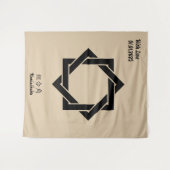 Benutzerdefiniertes Vintages Minimalistisches japa Wandteppich (Vorderseite (Horizontal))