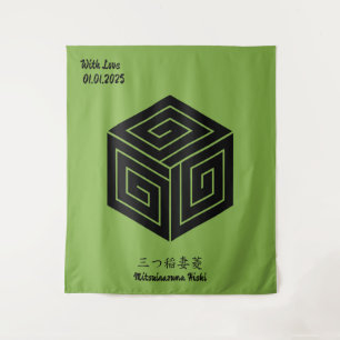 Benutzerdefiniertes Vintages Minimalistisches japa Wandteppich