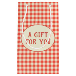 Benutzerdefiniertes Vintages rotes Prüfplatinenmus Kleine Geschenktüte