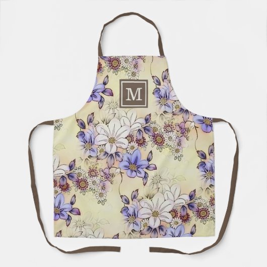 Benutzerdefiniertes Violet Lila rosa dunkelrotes B Schürze (Vorderseite)