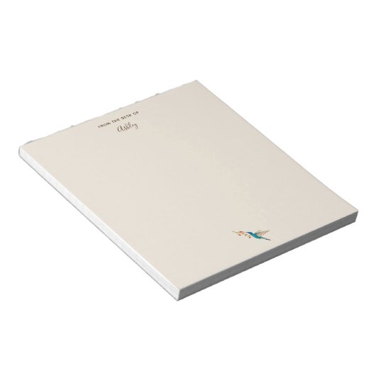 Benutzerdefiniertes Violetear Hummingbird Notepad Notizblock (angewinkelt)
