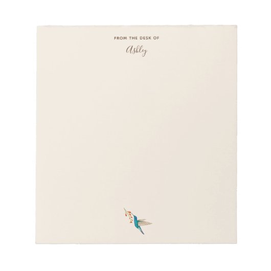 Benutzerdefiniertes Violetear Hummingbird Notepad Notizblock (Vorderseite)