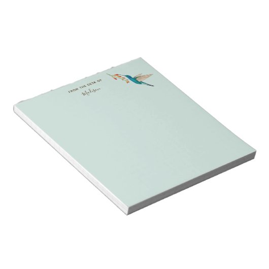 Benutzerdefiniertes Violetear Hummingbird Notepad Notizblock (angewinkelt)