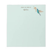 Benutzerdefiniertes Violetear Hummingbird Notepad Notizblock (Vorderseite)