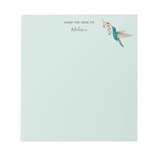 Benutzerdefiniertes Violetear Hummingbird Notepad Notizblock (Vorderseite)