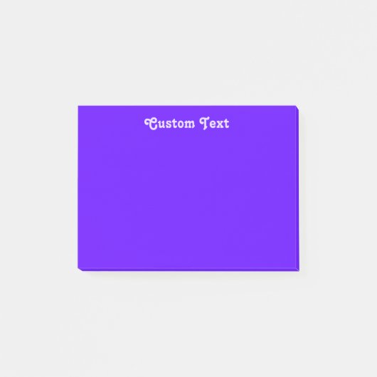 Benutzerdefiniertes Violett/Indiz Post-it Klebezettel (Vorderseite)
