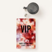 Benutzerdefiniertes VIP All Access Abzeichen 16 .  Ausweis (Vorderseite mit Rechteck)