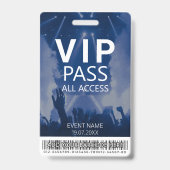 Benutzerdefiniertes VIP All Access Blue Abzeichen  Ausweis (Front)