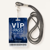 Benutzerdefiniertes VIP All Access Blue Abzeichen Ausweis (Vorderseite mit Schlüsselband)