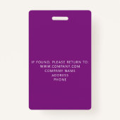 Benutzerdefiniertes VIP All Access Event Konzert L Ausweis (Rückseite)