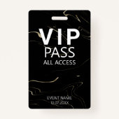 Benutzerdefiniertes VIP All Access Event Marble Ab Ausweis (Vorderseite)