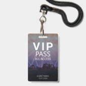 Benutzerdefiniertes VIP All Access QR Code Event A Ausweis (Vorderseite mit Lanyard)