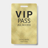 Benutzerdefiniertes VIP All Access QR Code Event G Ausweis (Vorderseite)