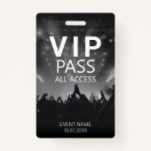 Benutzerdefiniertes VIP Alle Access QR Code Event Ausweis (Vorderseite)