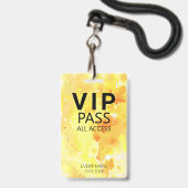 Benutzerdefiniertes VIP Alle Zugriff Wasserfarbe A Ausweis (Vorderseite mit Lanyard)