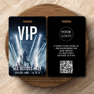 Benutzerdefiniertes VIP-Firmenlogo QR-Code-Konzert Ausweis