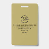 Benutzerdefiniertes VIP-Logo für den gesamten Zugr Ausweis (Rückseite)