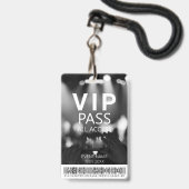 Benutzerdefiniertes VIP Zugriff Barcode Schwarz/We Ausweis (Vorderseite mit Lanyard)