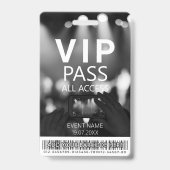 Benutzerdefiniertes VIP Zugriff Barcode Schwarz/We Ausweis (Vorderseite)