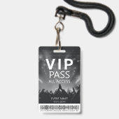 Benutzerdefiniertes VIP Zugriff Barcode Schwarz/We Ausweis (Vorderseite mit Lanyard)