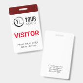 Benutzerdefiniertes Visitenkarten-Abzeichen Ausweis (Vorder- & Rückseite)