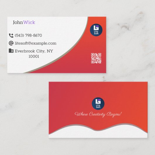 Benutzerdefiniertes Visitenkartendesign Visitenkarte (Vorne/Hinten)