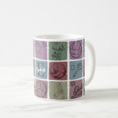 Benutzerdefiniertes Volleyball-Name Geschenk Vinta Kaffeetasse (VorderseiteRechts)
