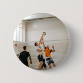 Benutzerdefiniertes Volleyball-Team-Foto Button (Vorderseite)