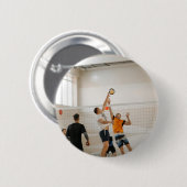 Benutzerdefiniertes Volleyball-Team-Foto Button (Vorne & Hinten)