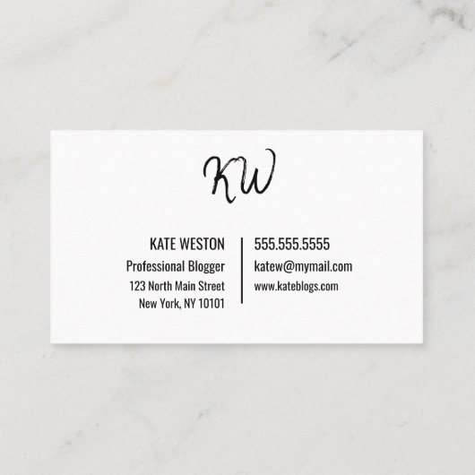 Benutzerdefiniertes Vorlagendesign Visitenkarte (Rückseite)